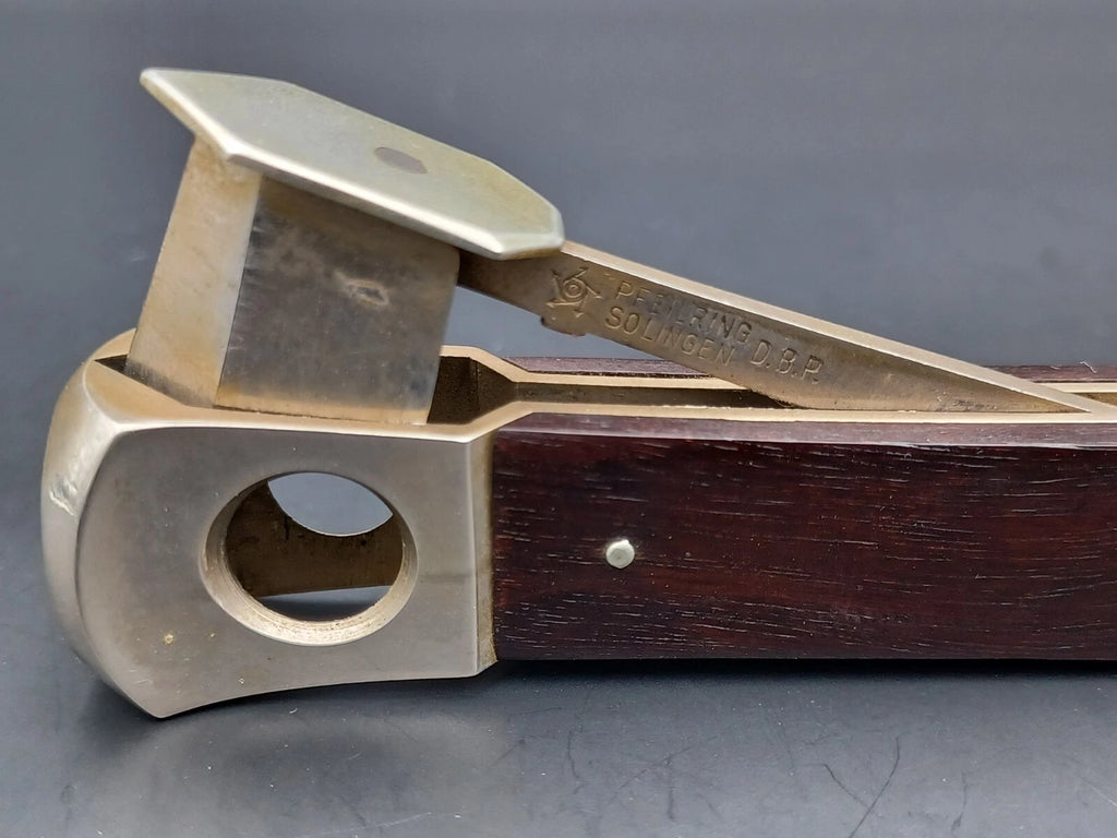 Vintage Solingen Cigar Cutter - Wood - Made In Germany - AS02-719