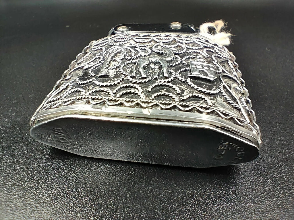 Nova - Antique Silver French Lighter - Made In France - Hallmarks - ED10