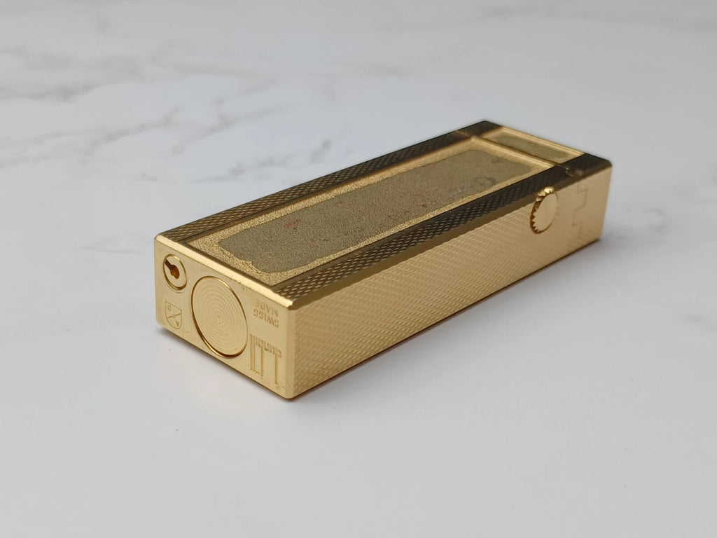 Dunhill Rollagas Gas Lighter - Gold plated - Swiss made -  AM10-1726