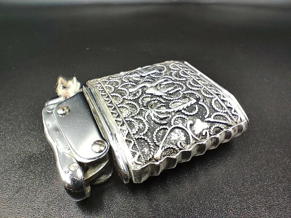 Nova - Antique Silver French Lighter - Made In France - Hallmarks - ED10