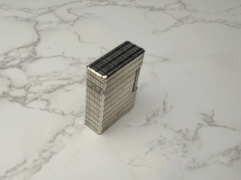S.T. DUPONT Line 1 BR Gas Lighter - L1 BR - Small Model -Silver plated-AL13-1786