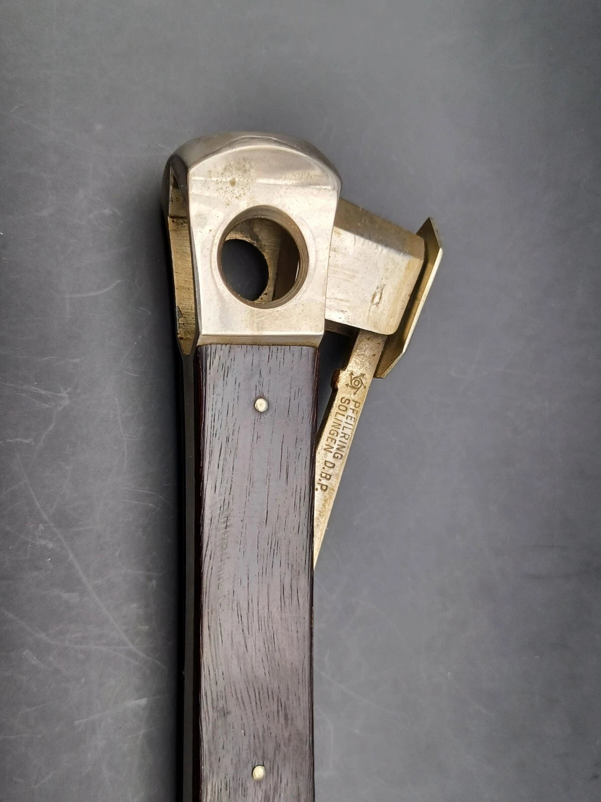 Vintage Solingen Cigar Cutter - Wood - Made In Germany - AS02-719