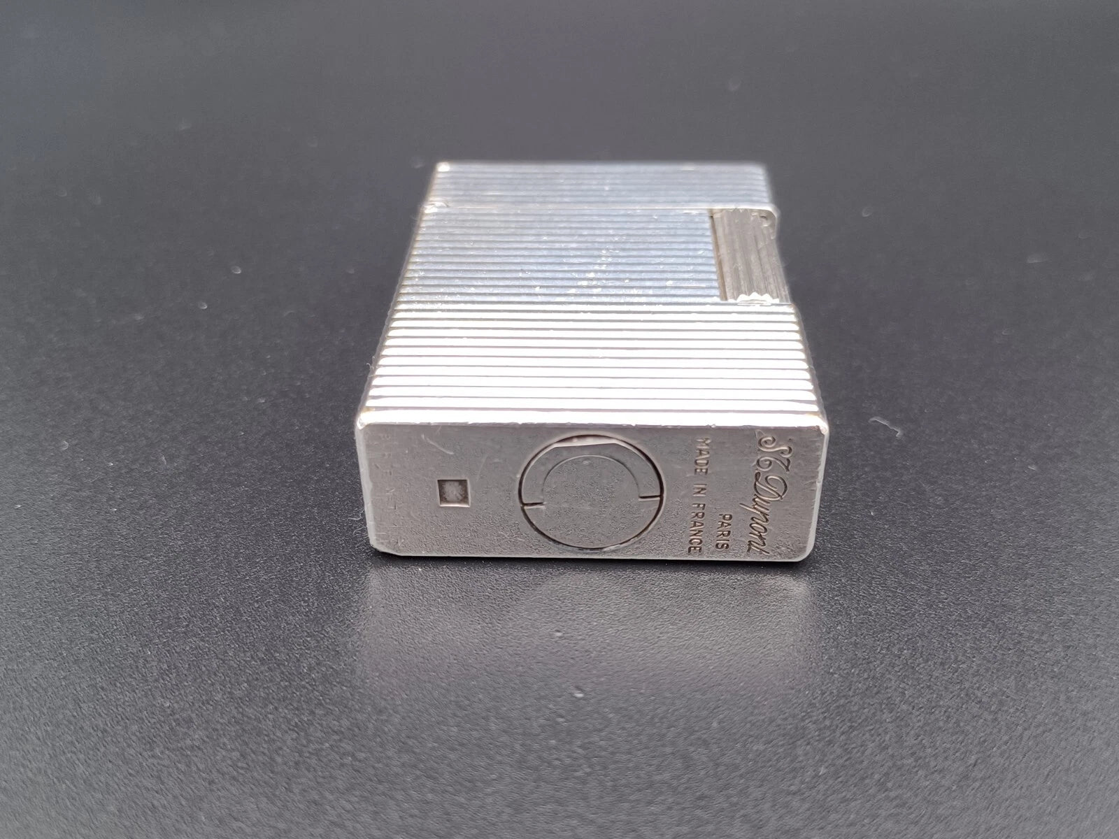 S.T. Dupont Line 1 BR Gas Lighter - L1 BR - Silver plated - Serviced - AG04-1583