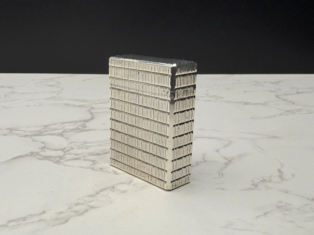 S.T. DUPONT Line 1 BR Gas Lighter - L1 BR - Small Model -Silver plated-AL13-1786