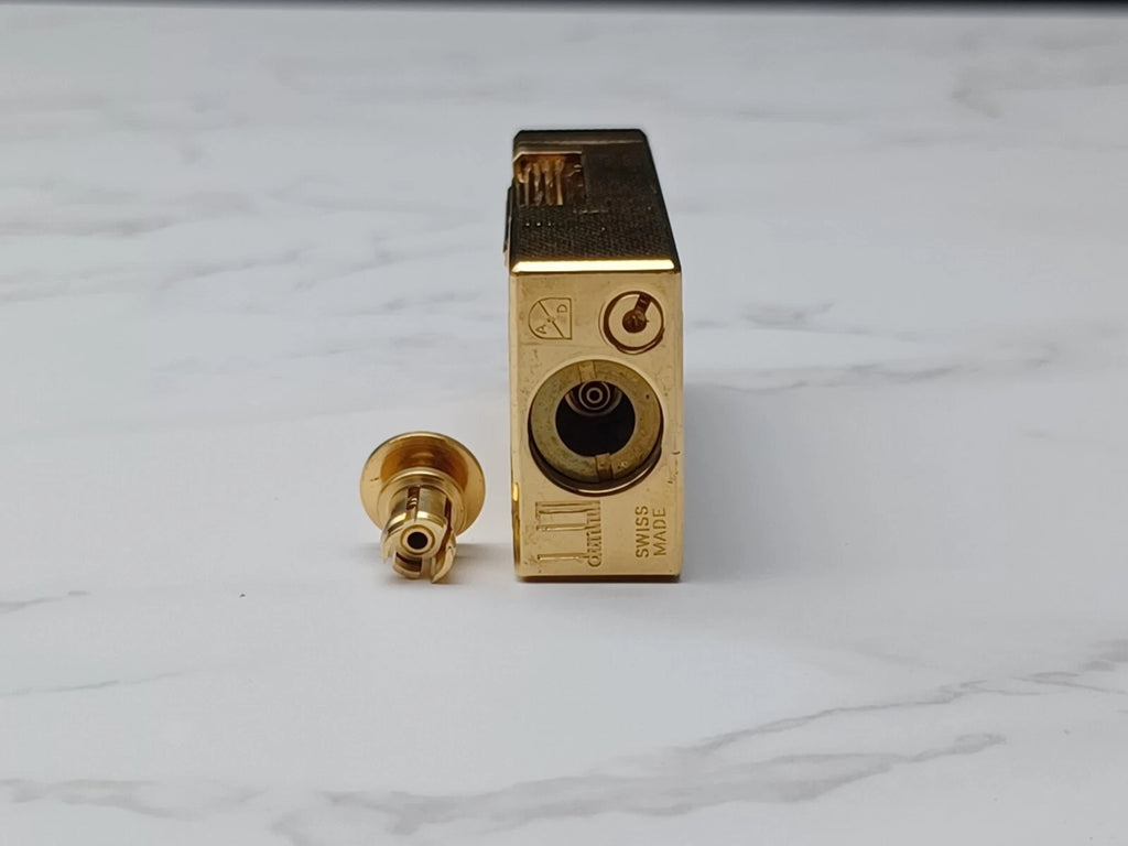 Dunhill Rollagas Gas Lighter - Gold plated - Swiss made -  AM10-1726
