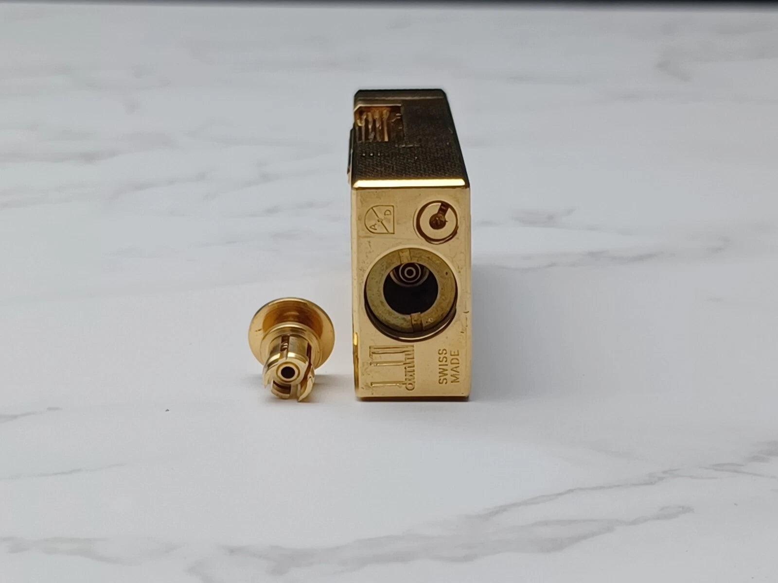 Dunhill Rollagas Gas Lighter - Gold plated - Swiss made -  AM10-1726