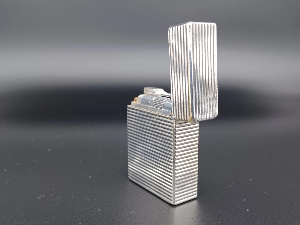 S.T. Dupont Line 1 BR Gas Lighter - L1 BR - Silver plated - Serviced - AG04-1583