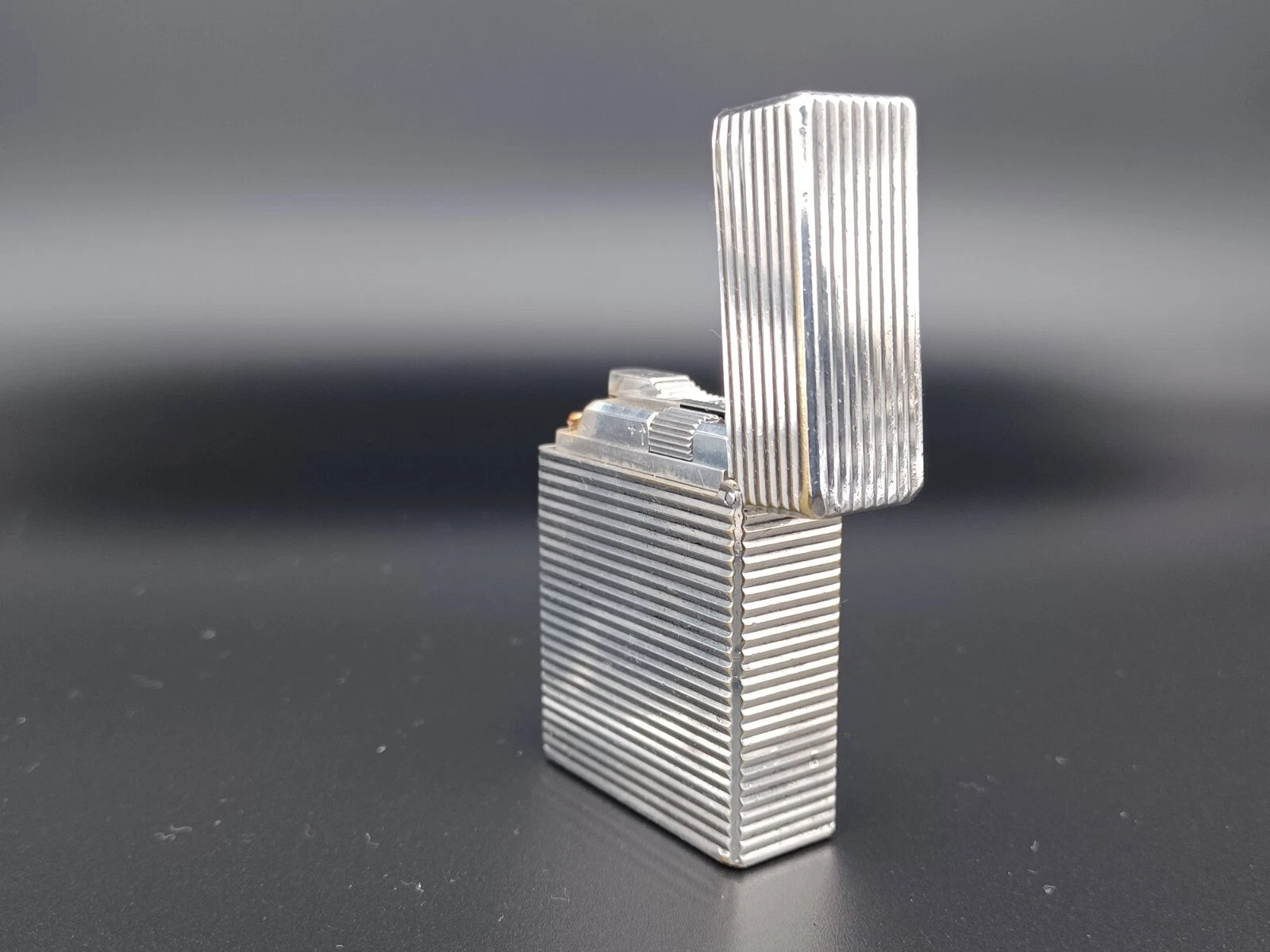 S.T. Dupont Line 1 BR Gas Lighter - L1 BR - Silver plated - Serviced - AG04-1583