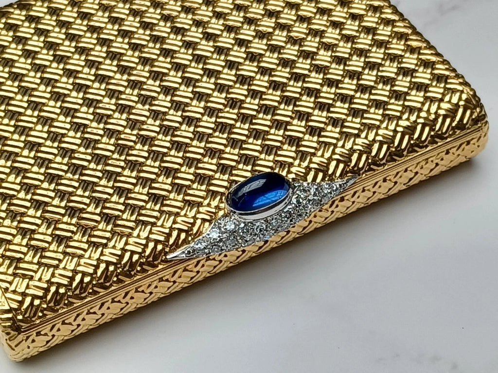 Rare Van Cleef & Arpels Powder Compact & Lipstick Case - 18K Gold - 0913CO BD08