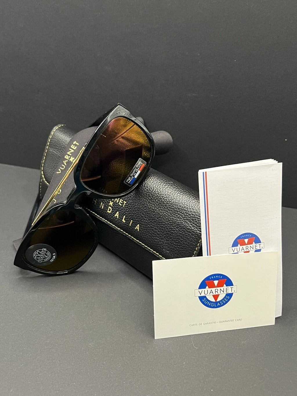 VUARNET Sunglasses - VJ 1404 by John Dalia - T57 - Black - Orange mirror ED