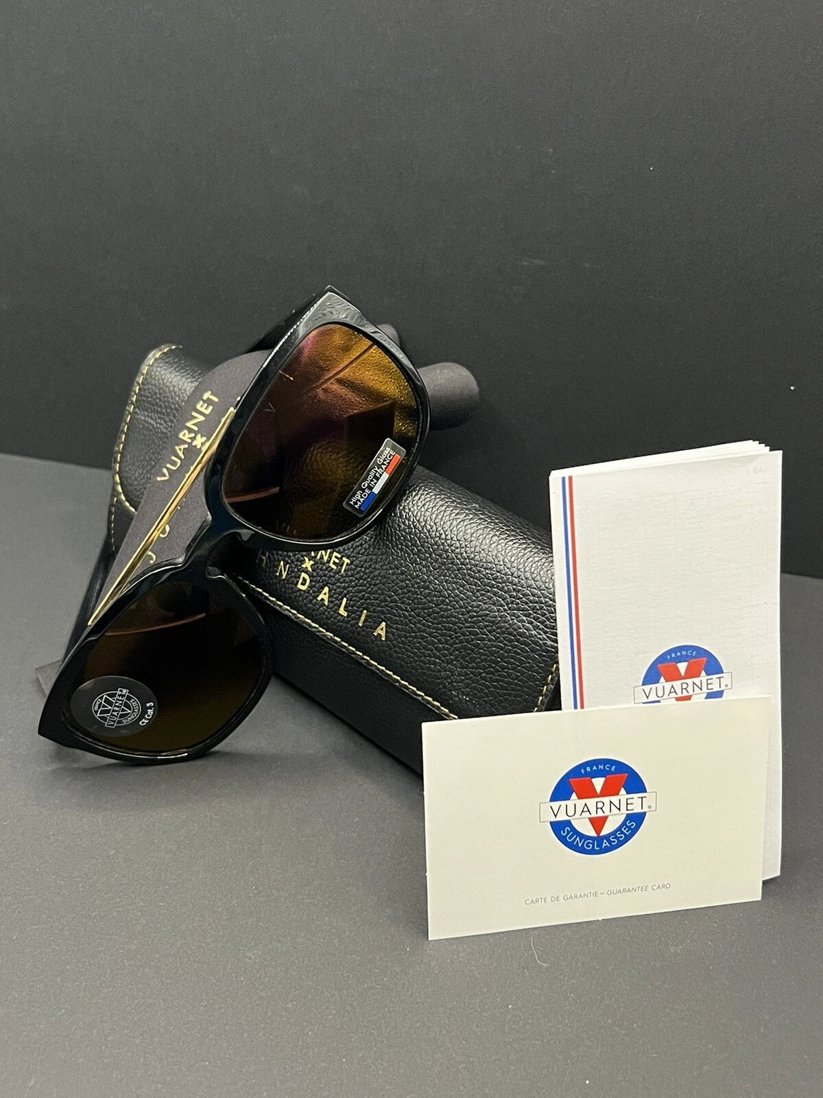 VUARNET Sunglasses - VJ 1404 by John Dalia - T57 - Black - Orange mirror ED