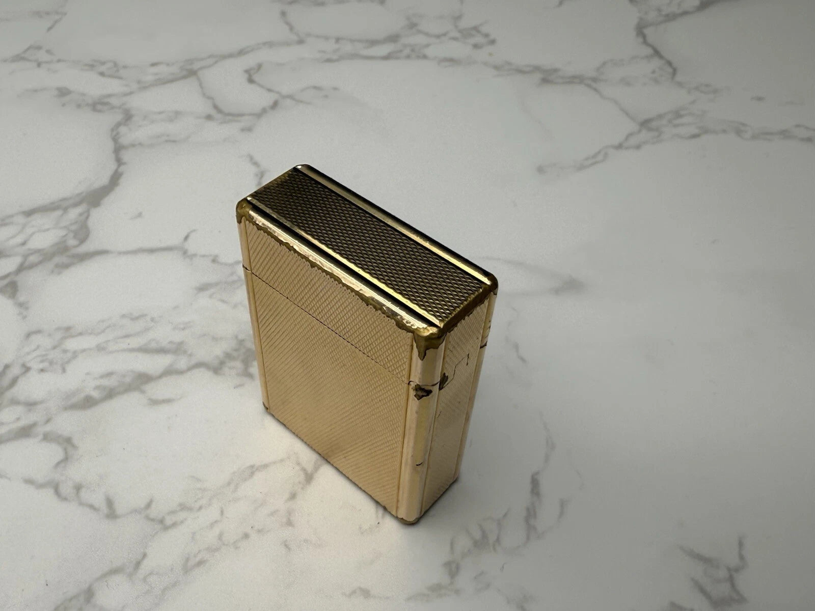 S.T. DUPONT Line 1 BR Gas Lighter - L1 BR - Small Model - Gold plated- AF08-1651