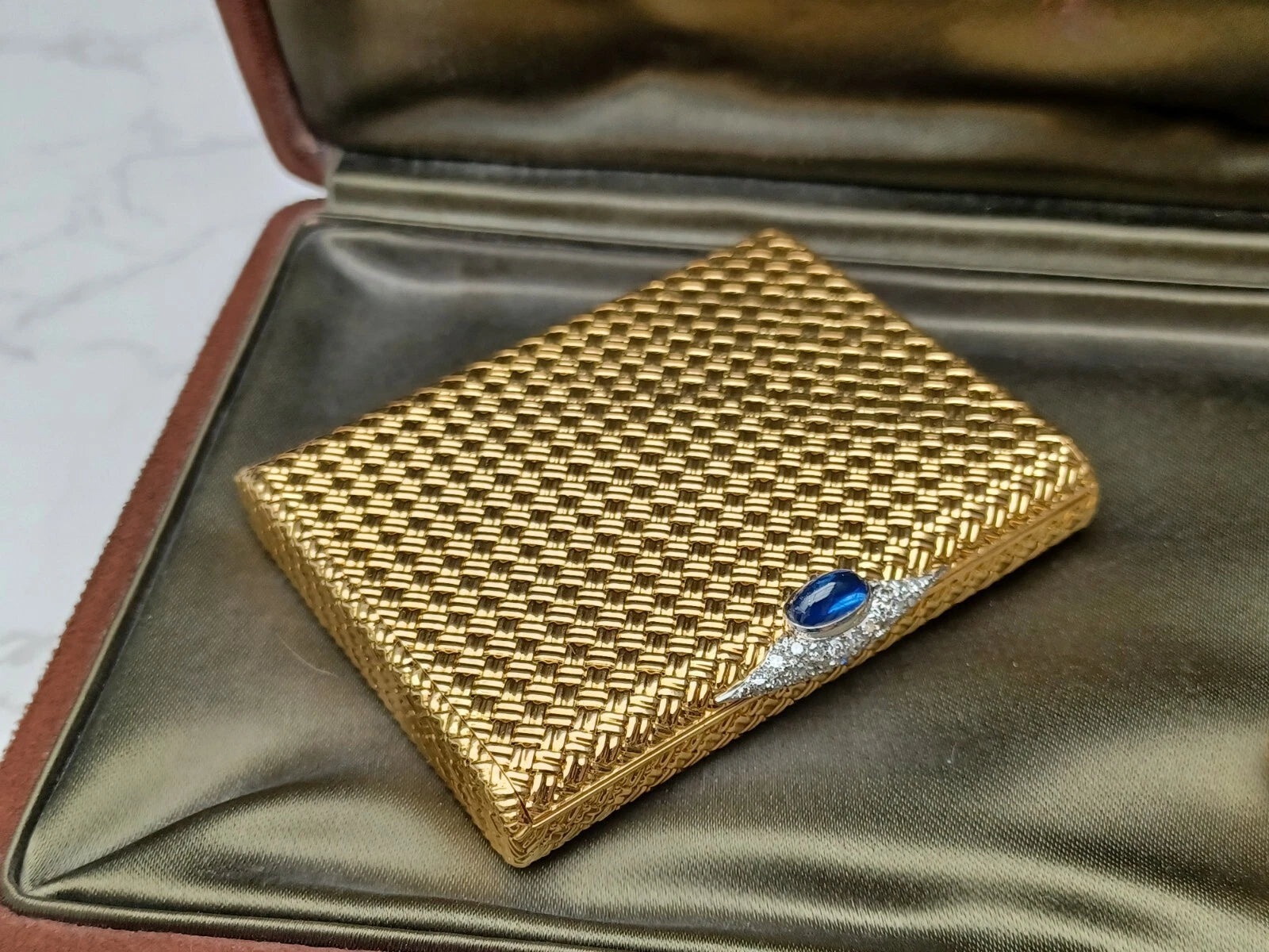 Rare Van Cleef & Arpels Powder Compact & Lipstick Case - 18K Gold - 0913CO BD08
