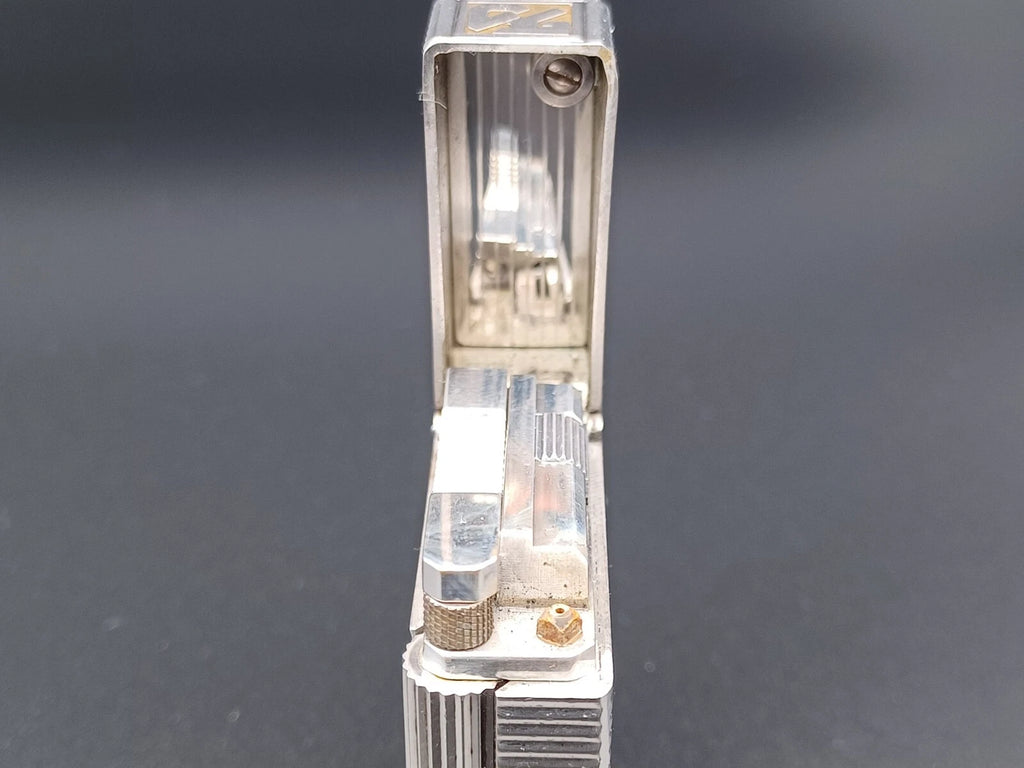 S.T. Dupont Line 1 BR Gas Lighter - L1 BR - Silver plated - Serviced - AG04-1583