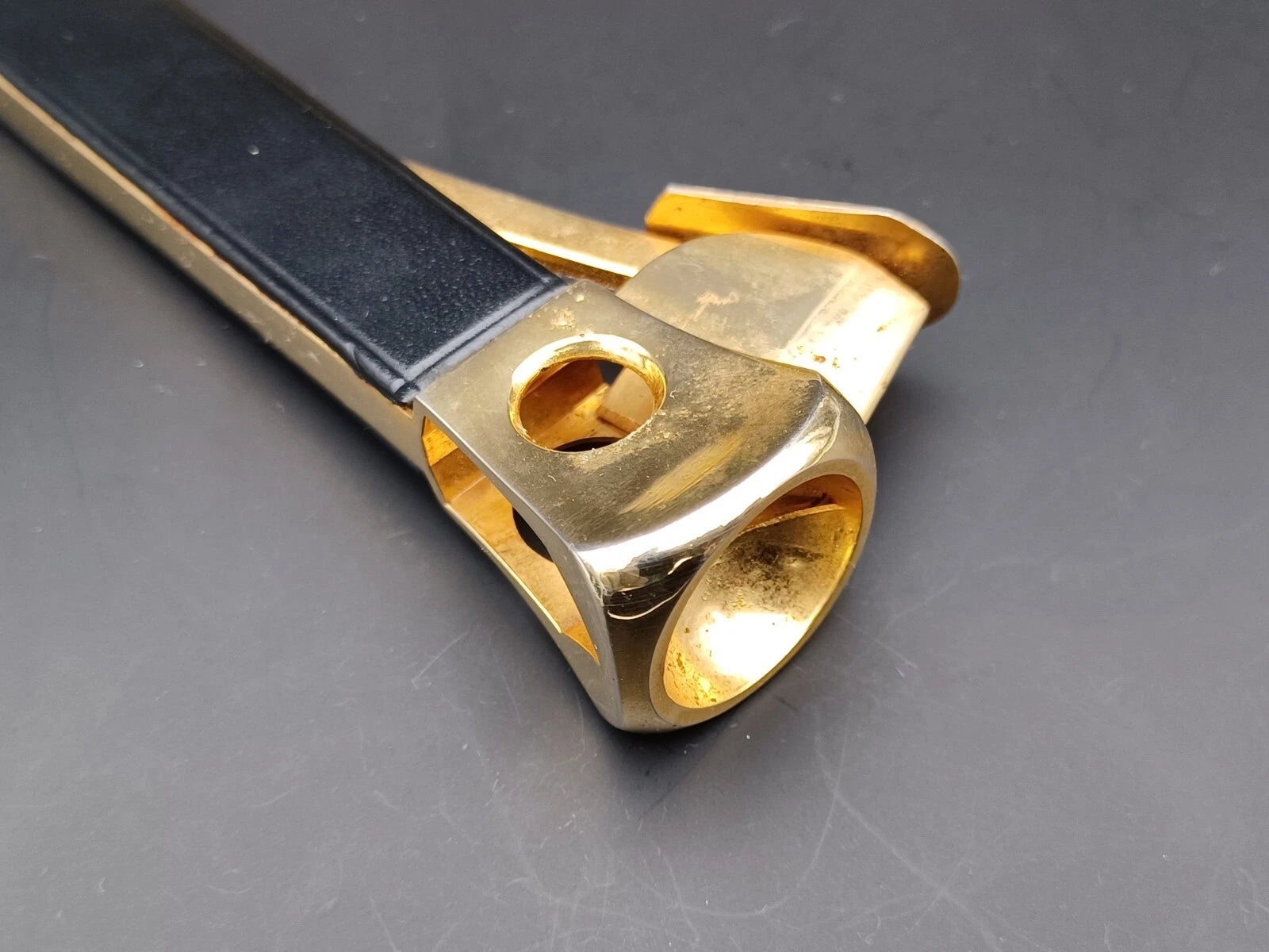 Solingen Cigar Cutter With Box - Black Leather - Made In Germany - BB15-0945