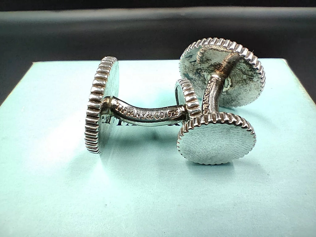 TIFFANY & CO Manschettenknöpfe aus Sterlingsilber - Zeremonie - Hergestellt in den USA - 0148CO AH06
