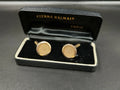 Vintage PIERRE BALMAIN Paris Manschettenknöpfe - vergoldet - mit Box - 0213CO AB04