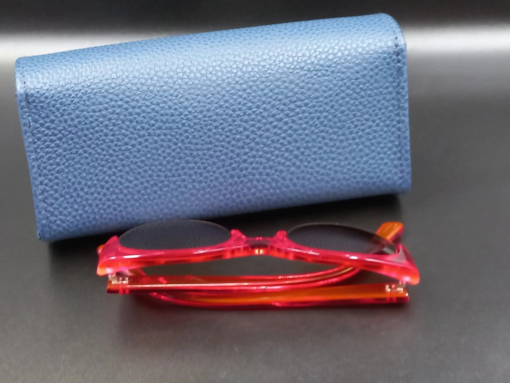 Nice KIRK & KIRK " Jenny " Red Sunglasses - With Case - New Old Stock - ED