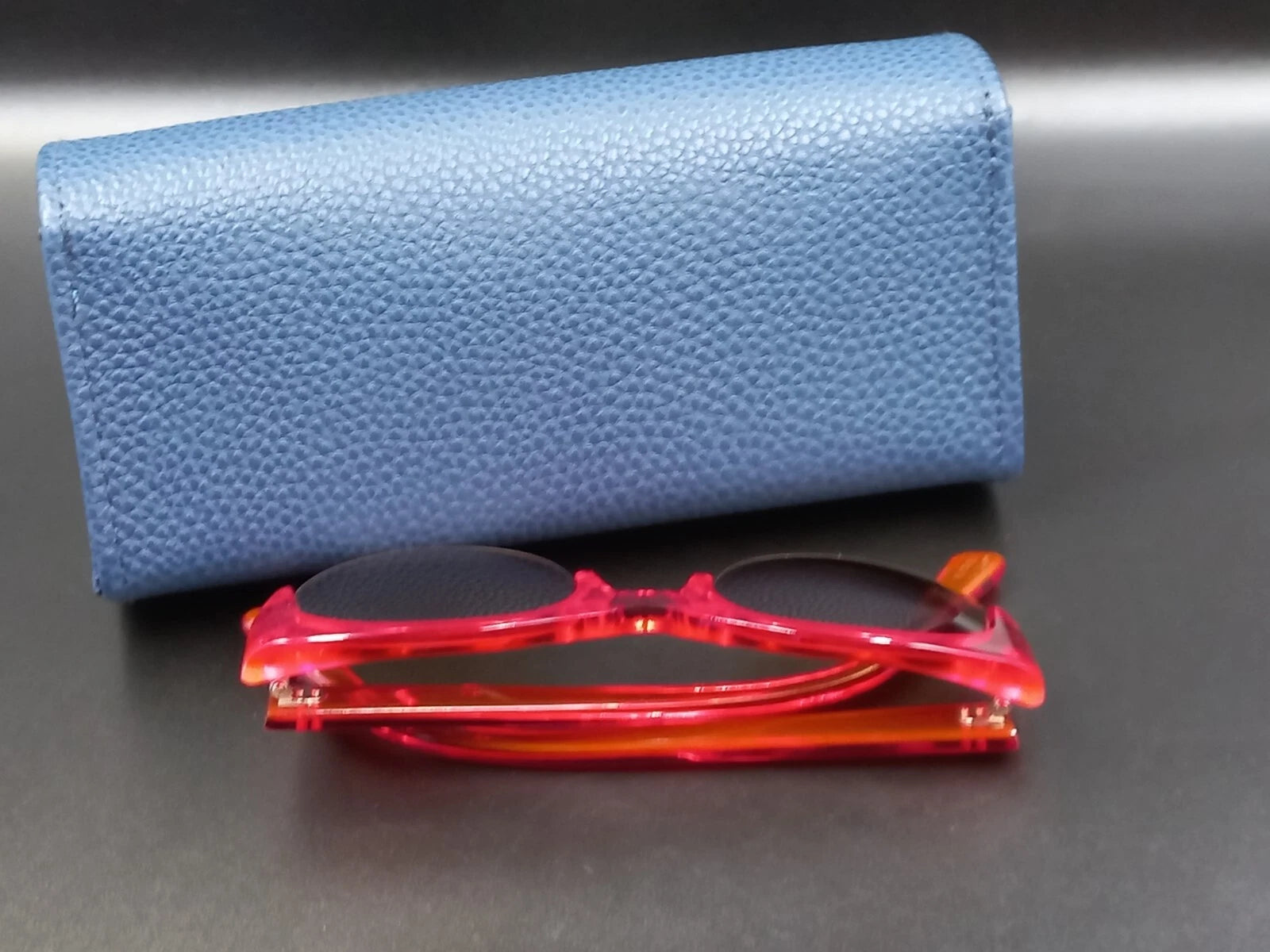 Nice KIRK & KIRK " Jenny " Red Sunglasses - With Case - New Old Stock - ED