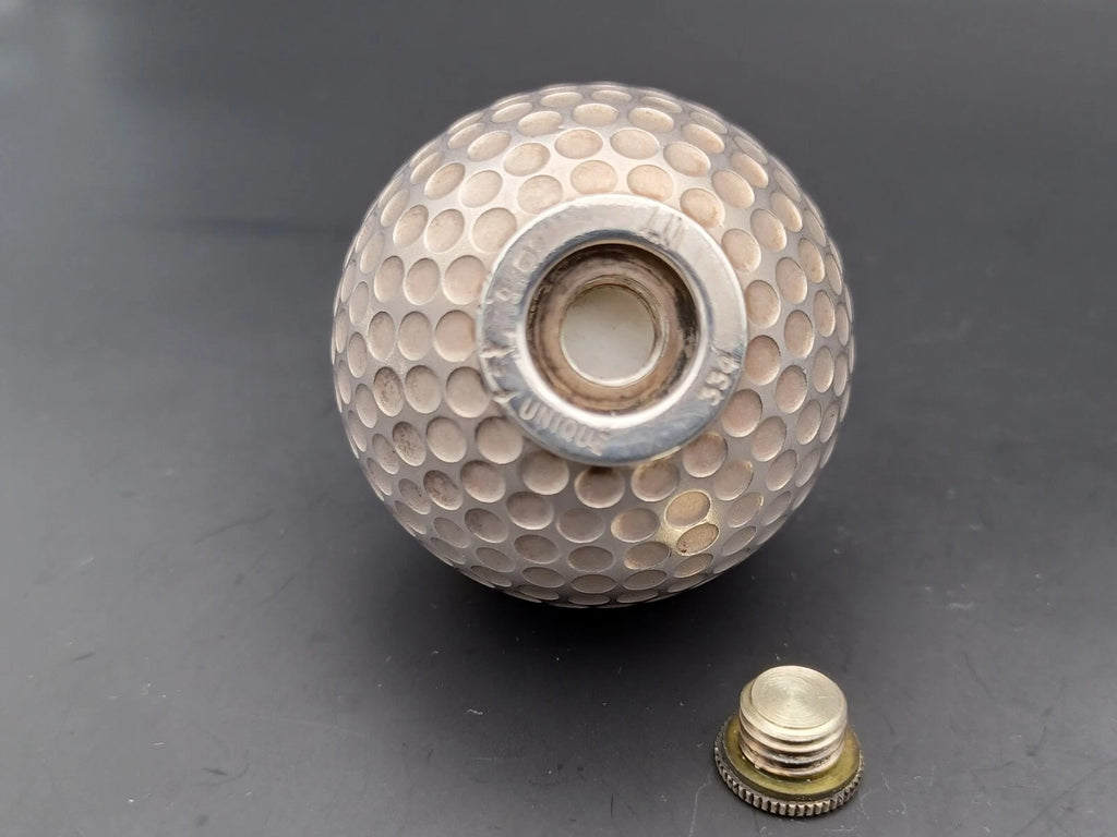 Rare antique Dunhill Golf Ball Petrol Lighter - Sterling Silver 925 - BA08-1495