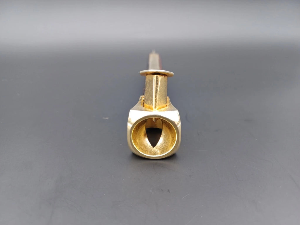 Nice Solingen Cigar Cutter - Brown Leather - Made In Germany - AG14-880