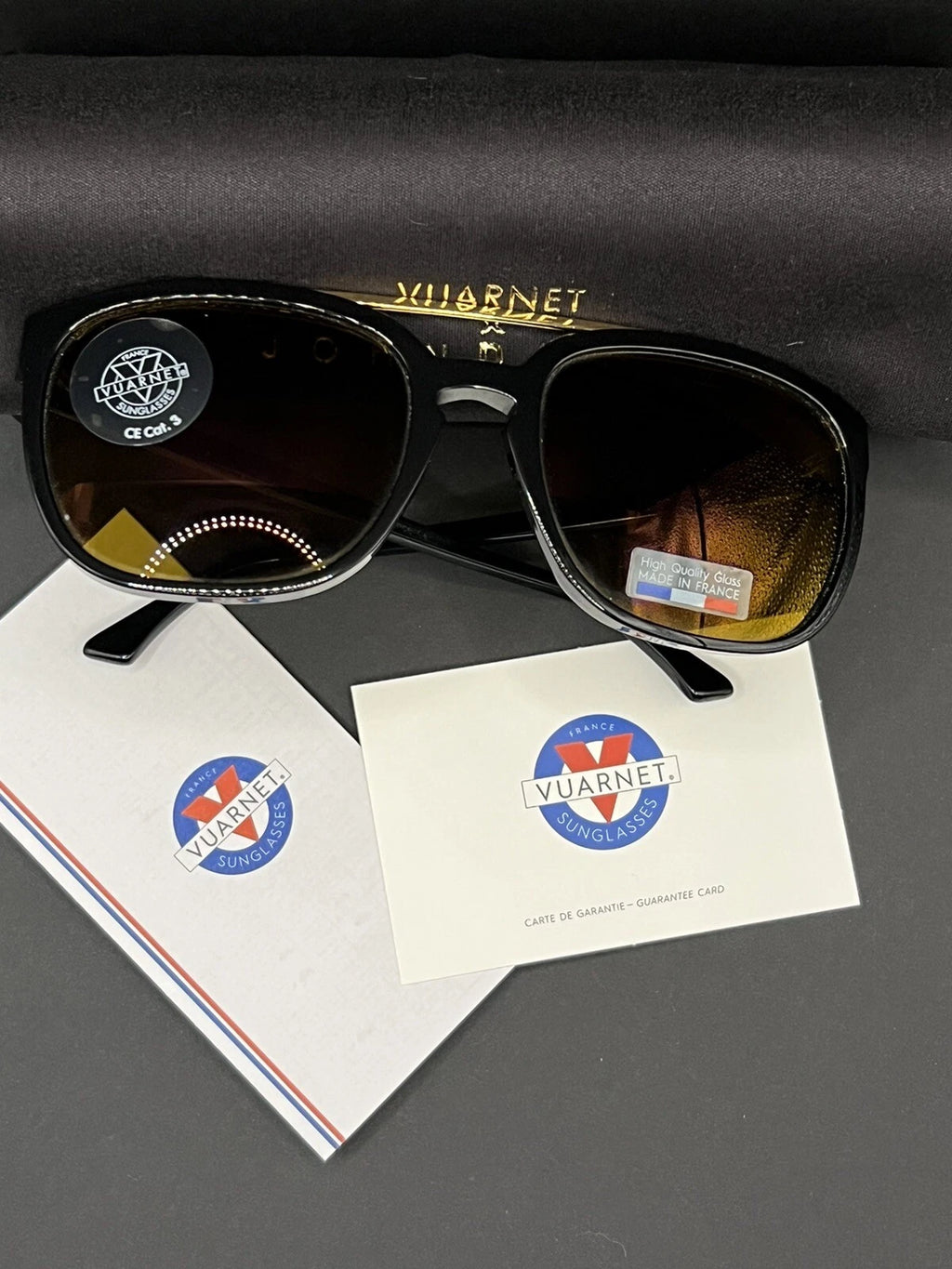 VUARNET Sunglasses - VJ 1404 by John Dalia - T57 - Black - Orange mirror ED