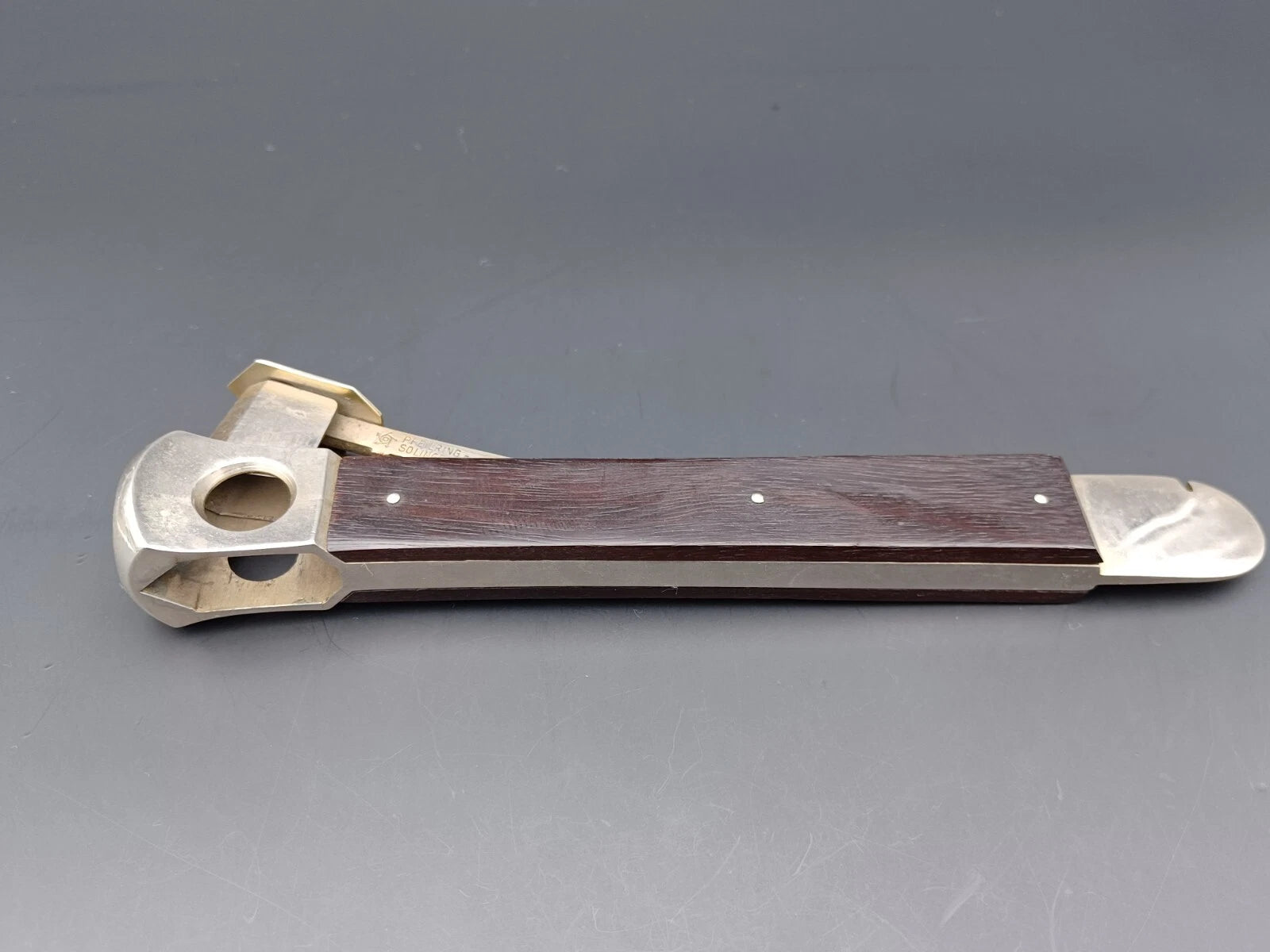 Vintage Solingen Cigar Cutter - Wood - Made In Germany - AS02-719