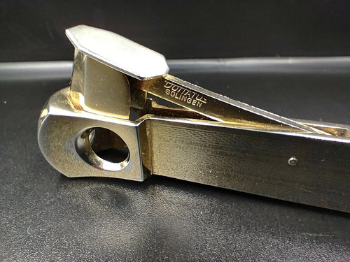 Coupe-cigare Solingen "Donatus" DBGM métal doré – Années 60