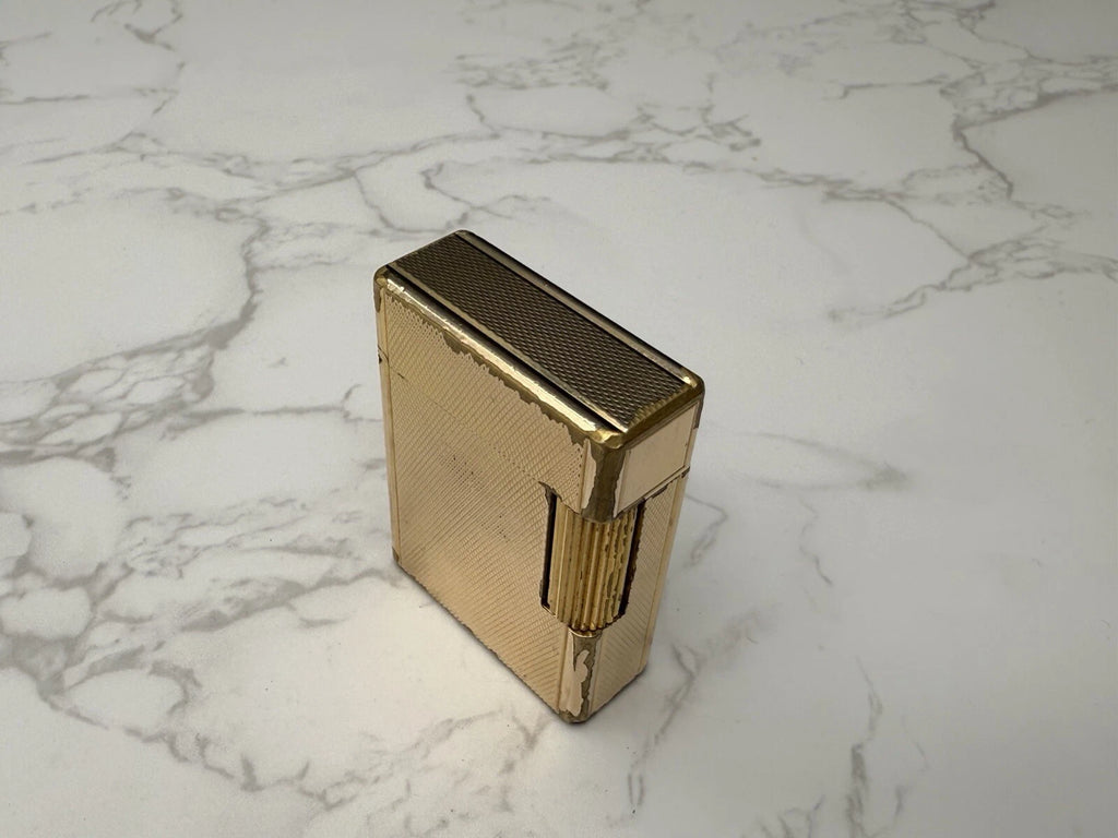 S.T. DUPONT Line 1 BR Gas Lighter - L1 BR - Small Model - Gold plated- AF08-1651