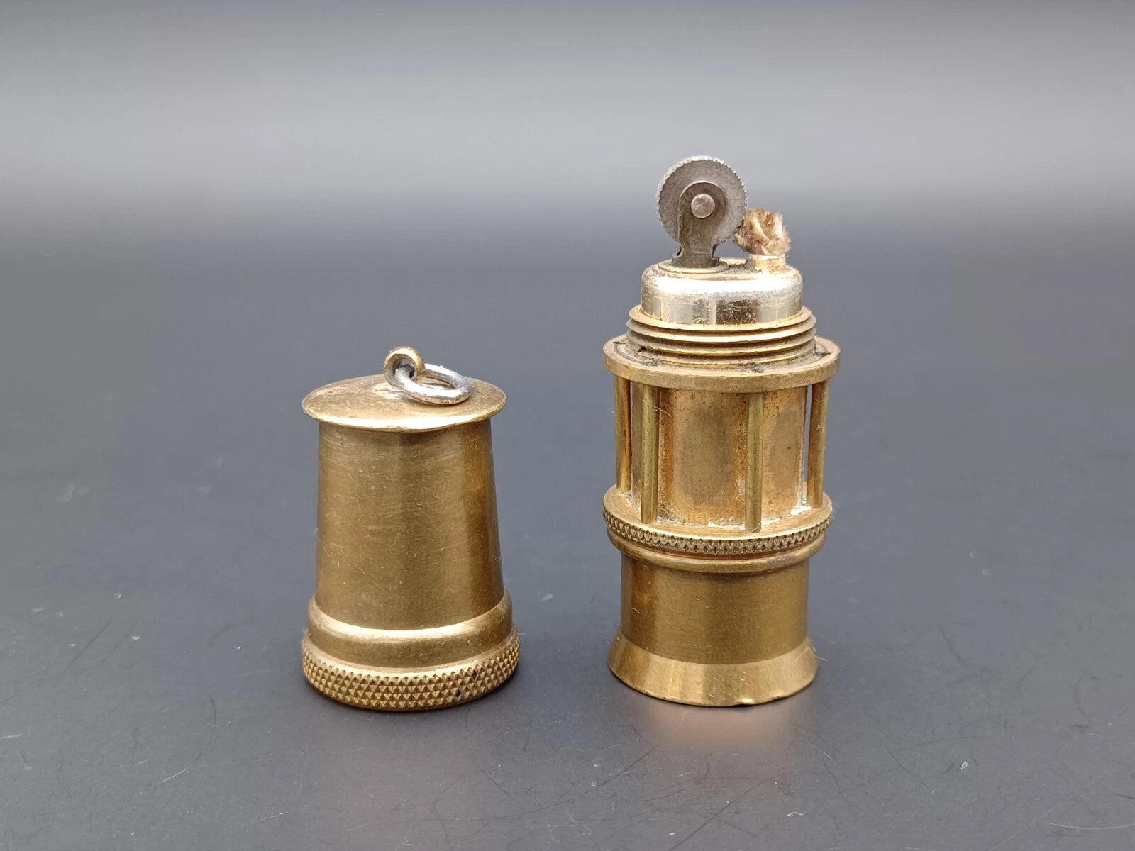 Rare & Antique Brass Petrol Lighter - WW2 - Trench art lighter - AF17-1609