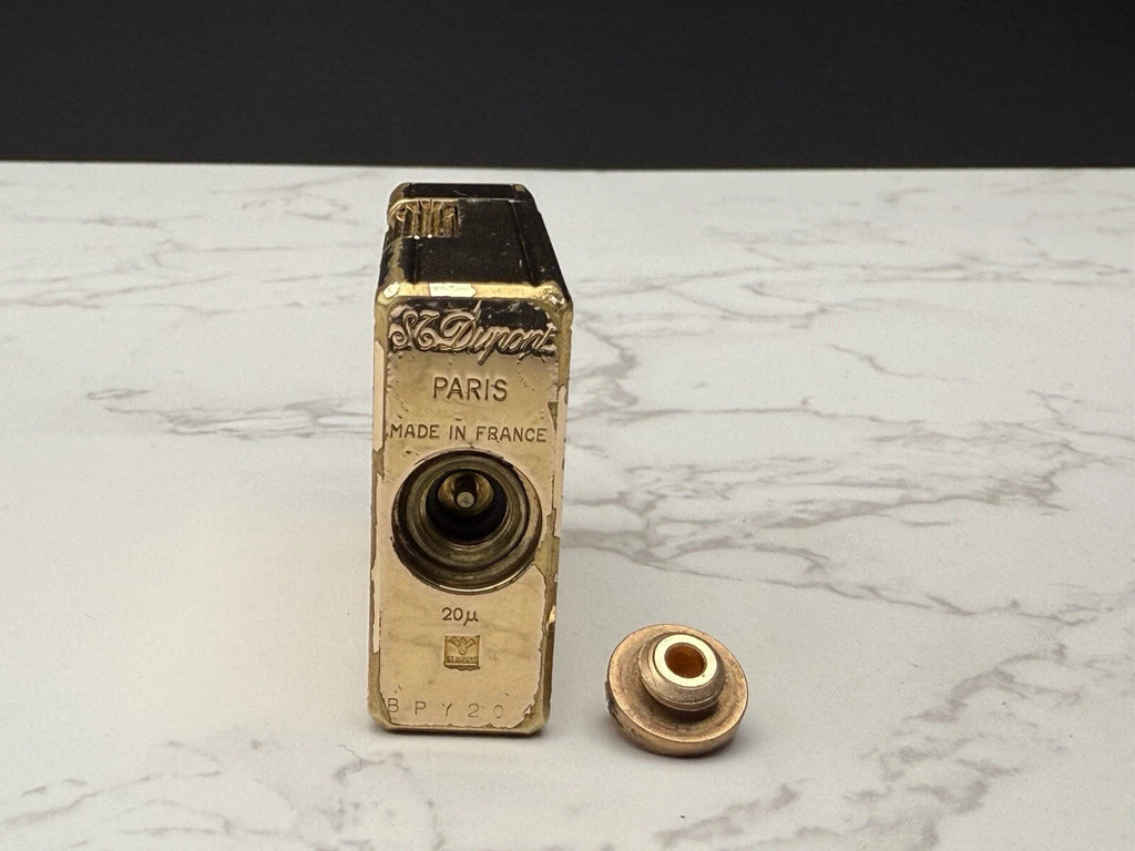 S.T. DUPONT Line 1 BR Gas Lighter - L1 BR - Small Model - Gold plated- AF08-1651