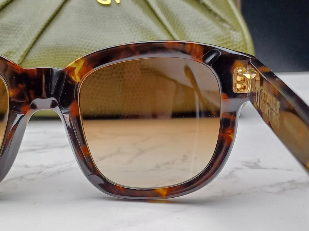 EMMANUELLE KHANH " VINTAGE " EK5051 - Brown Scale Sunglasses -New - Old Stock