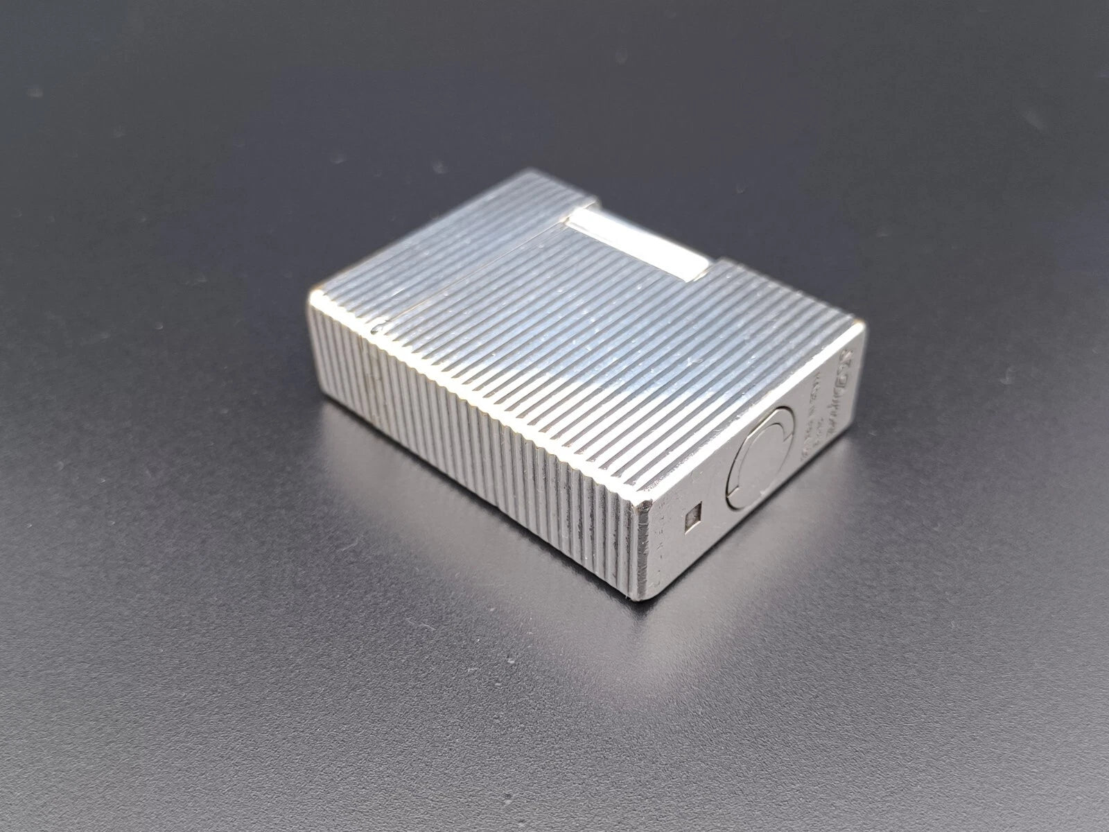 S.T. Dupont Line 1 BR Gas Lighter - L1 BR - Silver plated - Serviced - AG04-1583